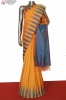 Thread Weave Contrast Handloom Soft Silk Saree-Slubs Weave
